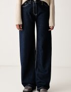 Aeronautica Militare blugi wide leg pentru femei