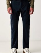 Aeronautica Militare pantaloni cargo pentru bărbați din bumbac cu elastan