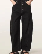 AllSaints blugi barrel pentru femei CARTER BUTTON JEAN