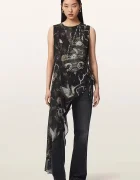 AllSaints bluză asimetrică pentru femei ENOLA