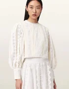 AllSaints bluză din bumbac HART