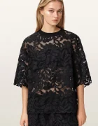 AllSaints bluză pentru femei din dantelă AMELIE
