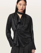 AllSaints bluză petrecută pentru femei din vâscoză ZELLIE