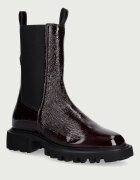 AllSaints botine cu platformă pentru femei din piele Hallie Boot Patent