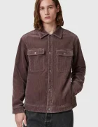 AllSaints camasa din velur CASTLEFORD