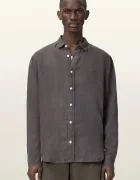 AllSaints cămașă pentru bărbați din in LOOM