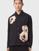 AllSaints cămașă pentru bărbați din vâscoză FLORAISON LS SHIRT