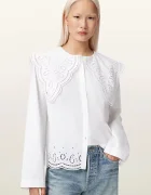 AllSaints cămașă pentru femei din bumbac MARIE