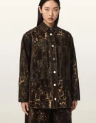 AllSaints cămașă pentru femei din denim EDEN FLOCK