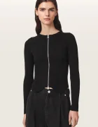 AllSaints cardigan pentru femei cu vâscoză CRUZ ZIP