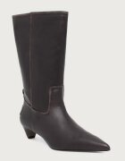 AllSaints cizme cu toc jos pentru femei din piele Veda Boot