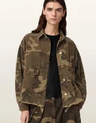 AllSaints geacă tip cămașă pentru femei din bumbac HETTIE