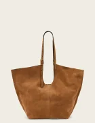 AllSaints geantă shopper pentru femei din piele întoarsă ARA
