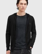 AllSaints hanorac cu fermoar și glugă pentru bărbați din lână
