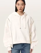 AllSaints hanorac cu glugă pentru femei din bumbac CIARA