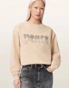 AllSaints hanorac pentru femei cu bumbac PEACE