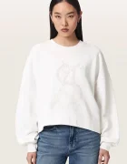 AllSaints hanorac pentru femei din bumbac REFLEX LILA