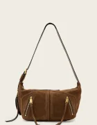 AllSaints hobo bag pentru femei din piele întoarsă JEAN