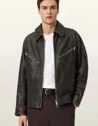AllSaints jachetă pentru bărbați din piele STARDAY