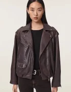 AllSaints jachetă scurtă pentru femei din piele SAMINA