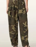 AllSaints pantaloni baggy pentru femei din bumbac BECCA