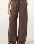 AllSaints pantaloni wide leg pentru femei cu amestec de in JETT