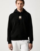 Alpha Industries hanorac cu glugă pentru bărbați cu bumbac Dripping Camo Print