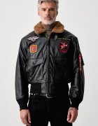 Alpha Industries jachetă pentru bărbați din imitație de piele G-1 Devils Brigade Faux Leather Bomber