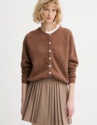 American Vintage cardigan pentru femei cu lână GILET ML COL ROND