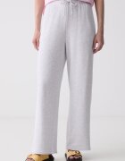 American Vintage pantaloni de trening pentru femei din bumbac cu elastan