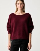 American Vintage pulover pentru femei cu amestec de lână PULL ML COL BATEAU