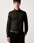 Armani Exchange cămașă pentru bărbați din bumbac cu elastan