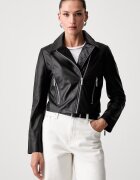 Armani Exchange geacă de piele pentru femei