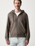 Armani Exchange hanorac cu fermoar și glugă pentru bărbați din bumbac