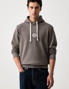 Armani Exchange hanorac cu glugă pentru bărbați din bumbac cu elastan