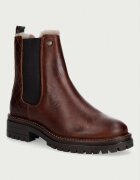 Barbour ghete scurte cu toc plat pentru femei din piele Evie