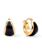 BERRIES cercei pentru femei argint placat cu aur Viva Black Earings