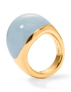 BERRIES inel pentru femei din argint placat cu aur Viva Vintage Blue XL Ring