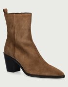 Billi Bi botine pentru femei din piele întoarsă Tabac babysilk suede 555