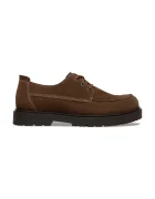 Birkenstock pantofi pentru bărbați din piele întoarsă Highwood Moc Lace Low