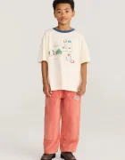 Bobo Choses pantaloni straight pentru copii din bumbac