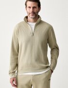 Boss hanorac de loungewear pentru bărbați cu bumbac Structure 1/4 Zip