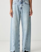 Boss Orange blugi wide leg pentru femei C_MARLENE SLIT HR