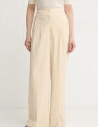 Boss Orange pantaloni regular pentru femei cu vâscoză C_Tarima