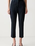 Boss pantaloni carrot pentru femei din bumbac cu elastan Tapria-Crop2