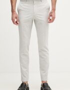 Boss pantaloni slim fit pentru bărbați cu amestec de in Genius