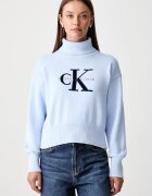 Calvin Klein Jeans cu guler înalt pentru femei din bumbac