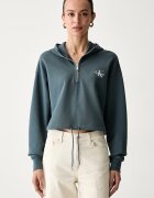 Calvin Klein Jeans hanorac cu glugă pentru femei din bumbac