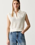 Calvin Klein Jeans vestă pentru femei din bumbac