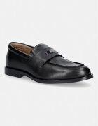 Calvin Klein mocasini pentru bărbați din piele ESS RUBBER LOAFER HW PLAQ VA LTH